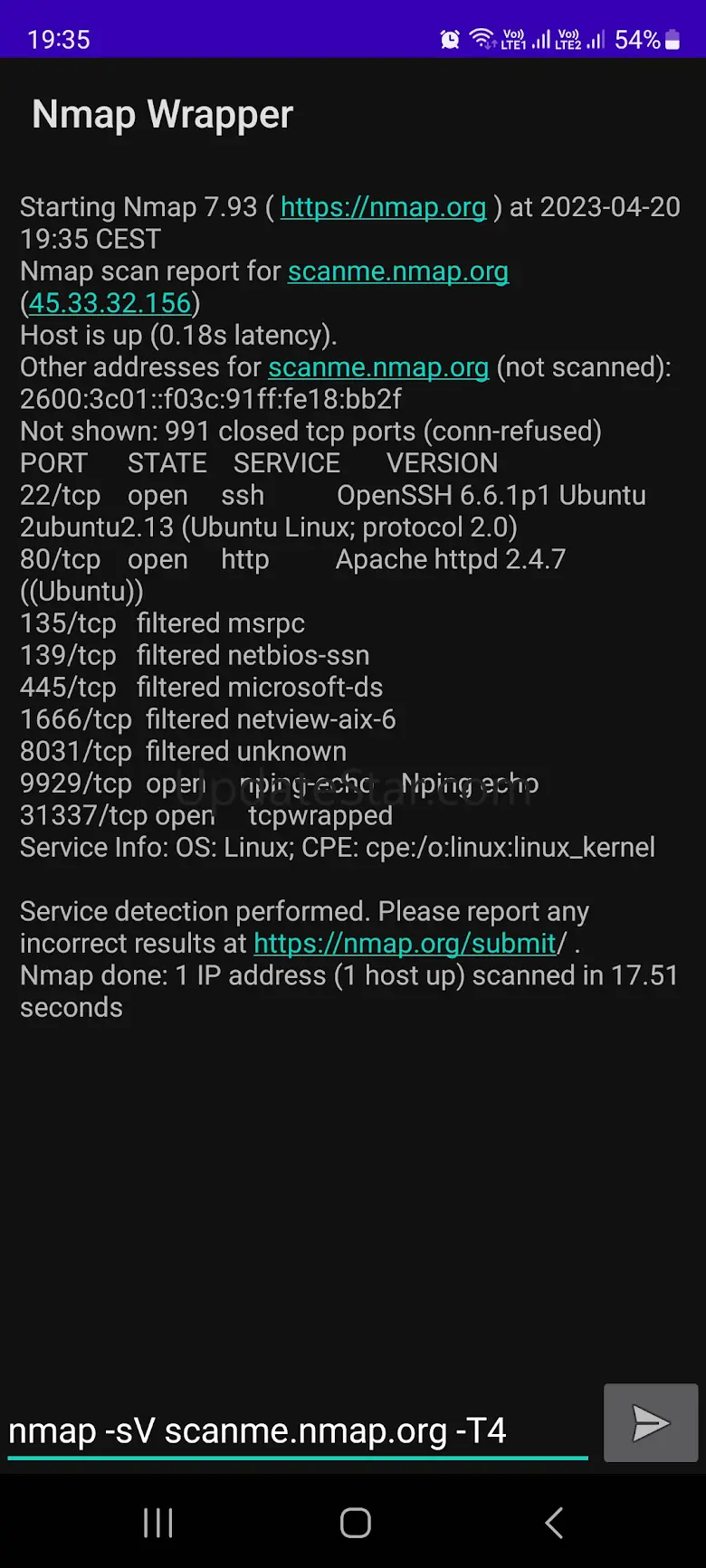 Nmap Wrapper for Android 1.2.1