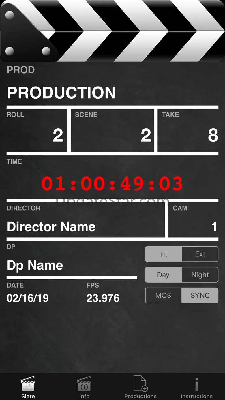 HDSLR Slate 5.30