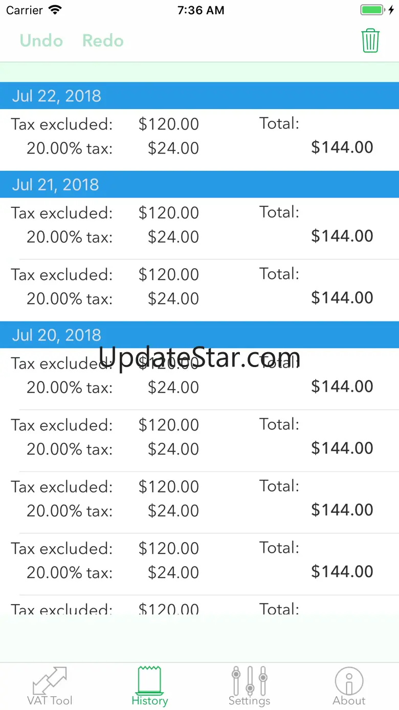 Calculator for VAT 2.10.0