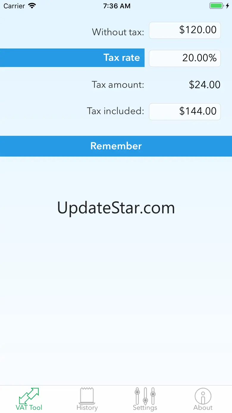 Calculator for VAT 2.10.0