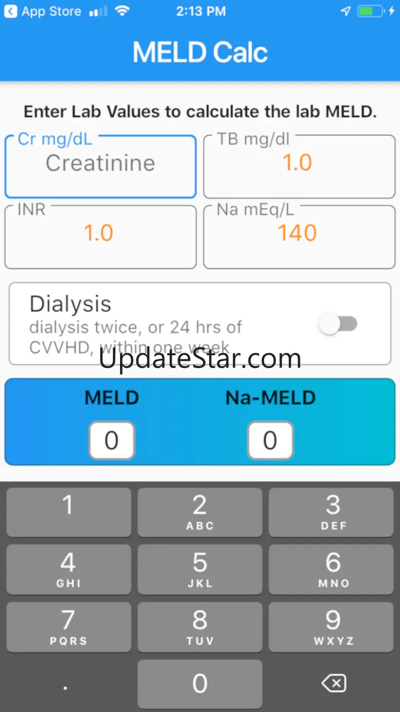 MELD Calculator 3.0.1