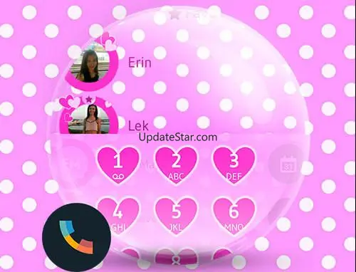 Theme Dialer Love Hearts 400
