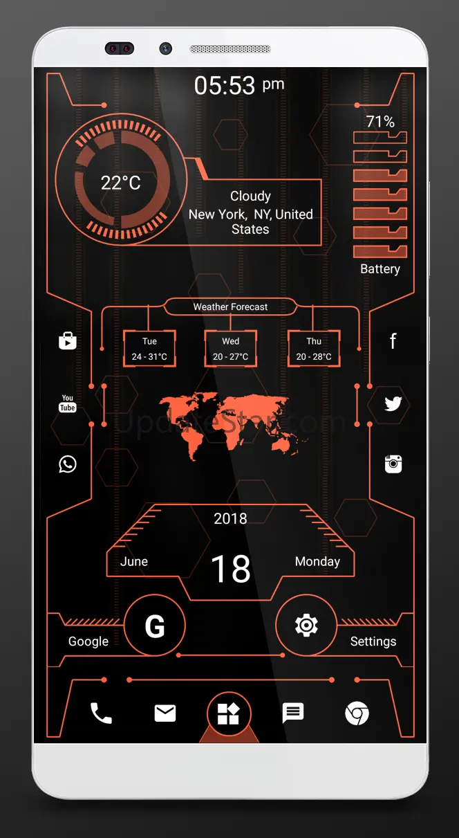 Futuristic Launcher 2, Applock 23.0