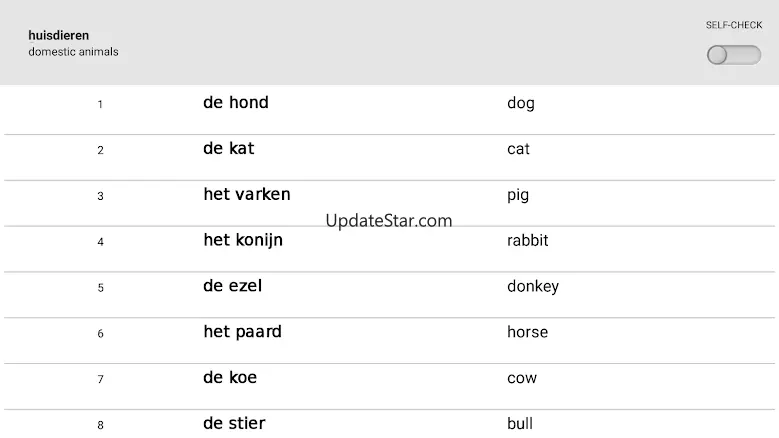 Learn Dutch words (Nederlands) 1.6.3