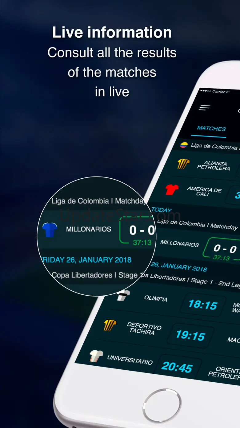 Colombian soccer scores 2.5.0