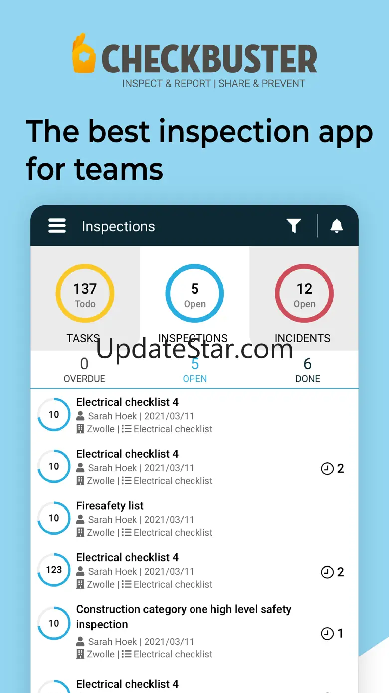 Inspection checklist audit app 3.206