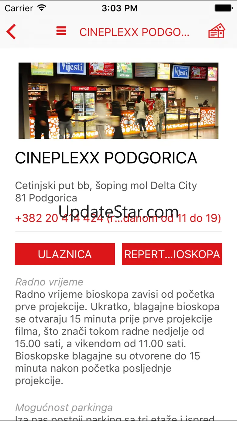 Cineplexx Crna Gora 3.8.0