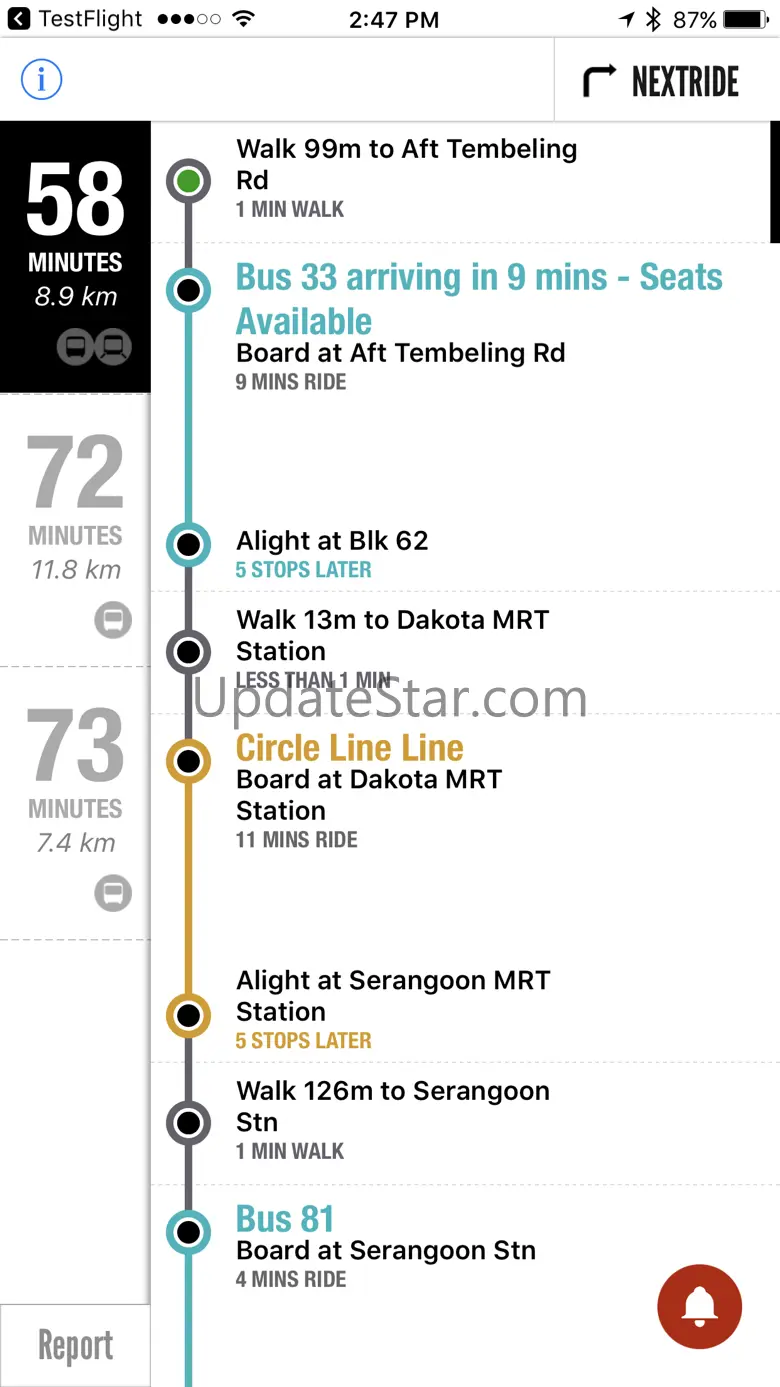 NextRide - Singapore Journey Planner 1.4