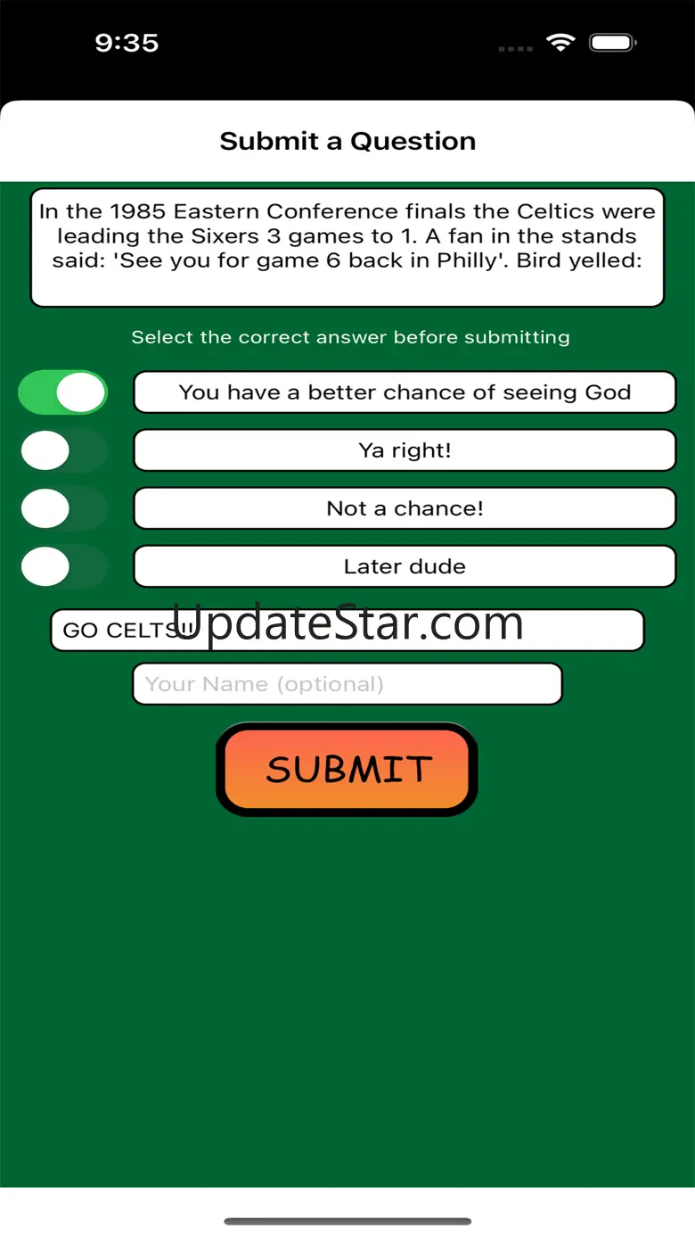 Trivia Game for Celtics Fans V7.0