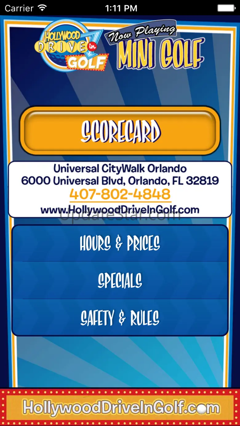 Hollywood Drive-In Scorecard 2.5
