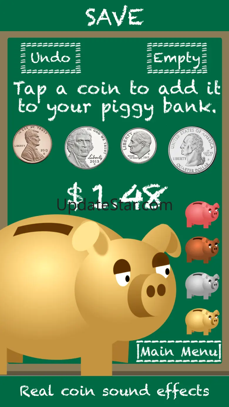 Professor Piggy Bank -US Coins 2.1.0