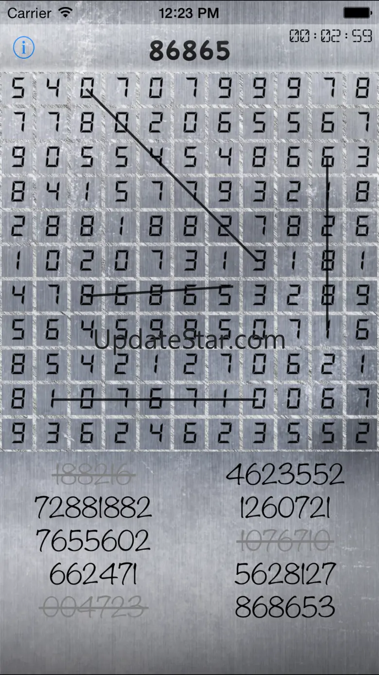 Numbers search 1.2.3