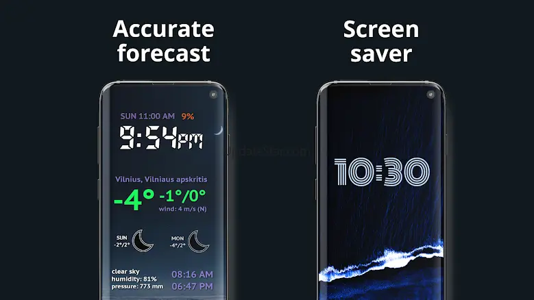 Weather Night Dock with clock 3.1.1