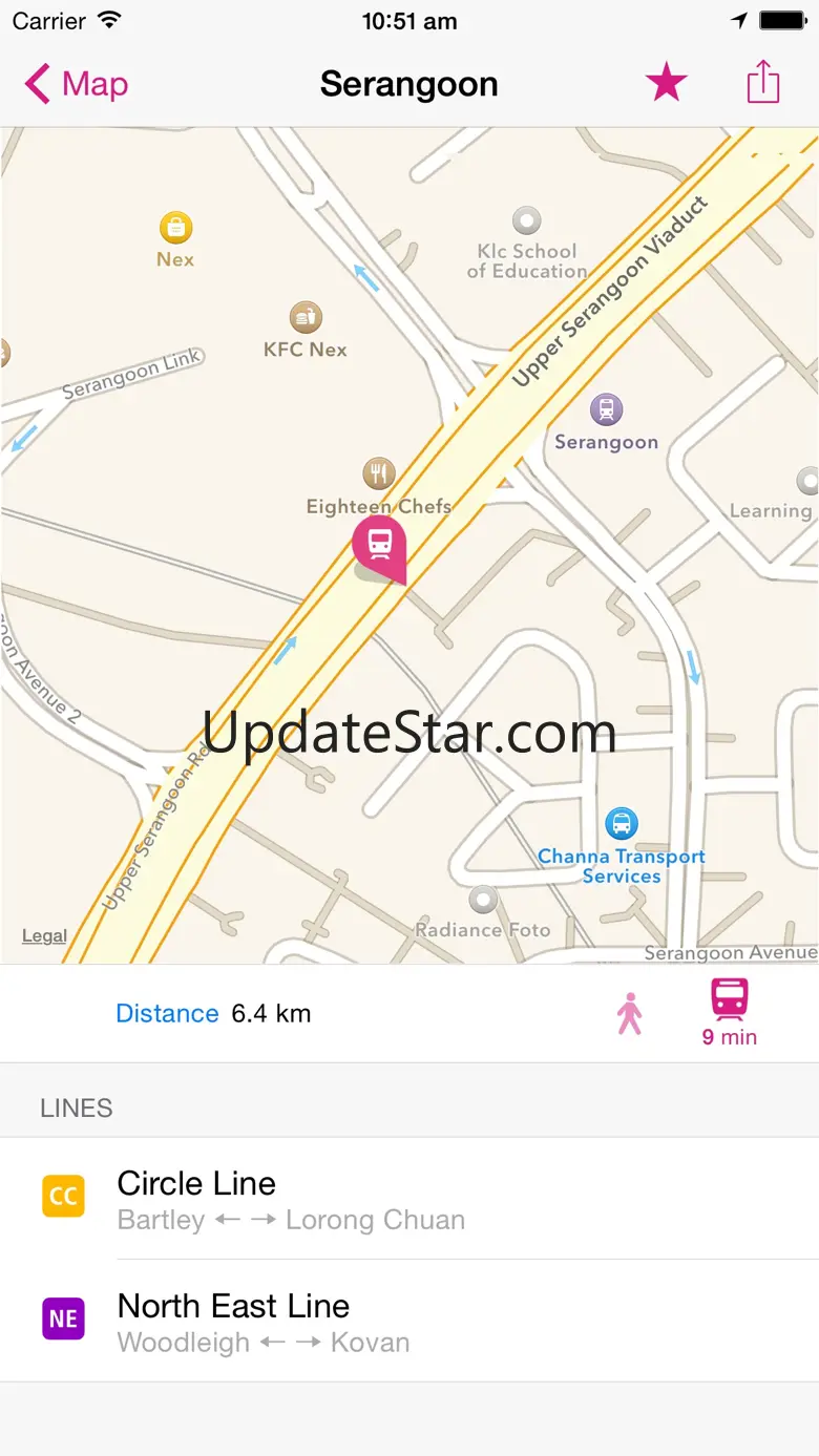 Singapore Rail Map Lite 5.5