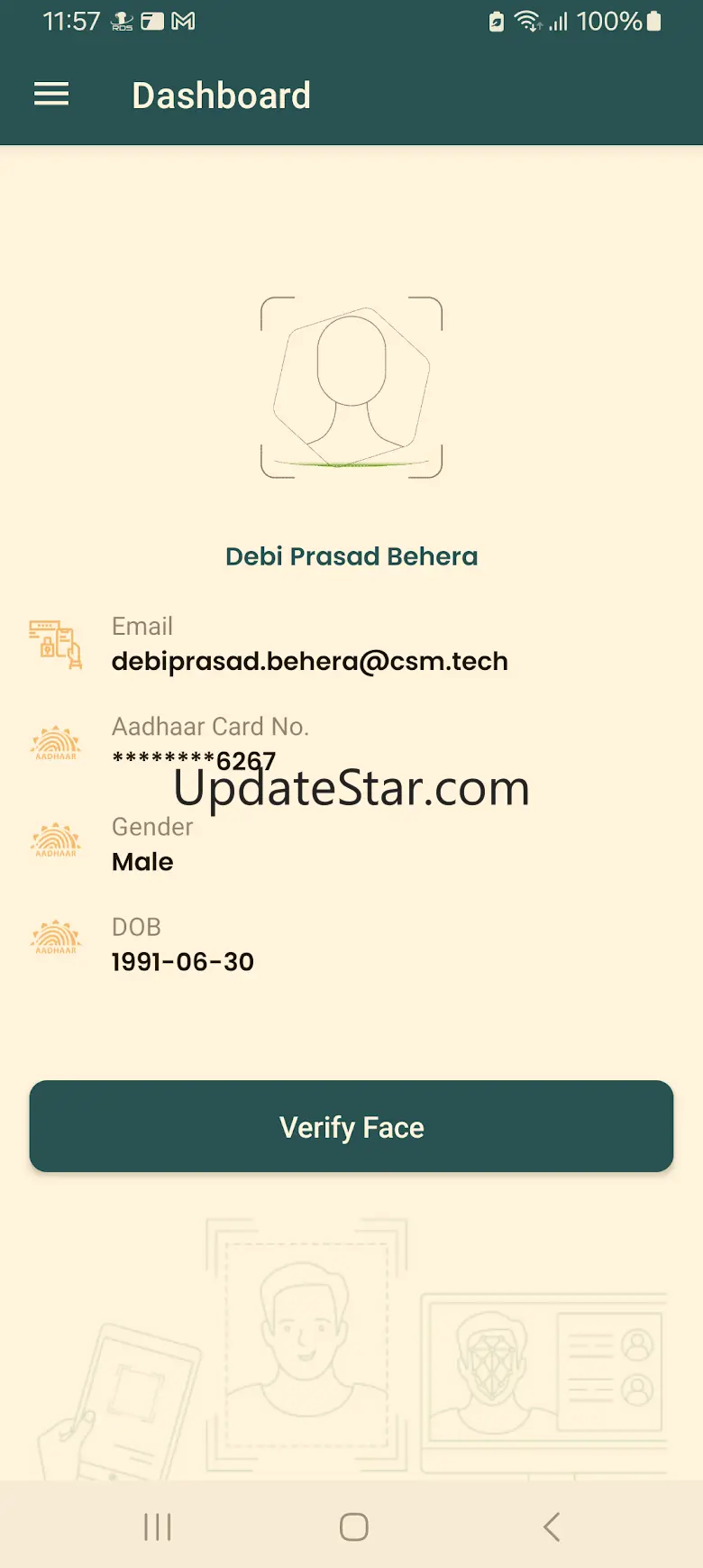 OSSP Face Authentication App