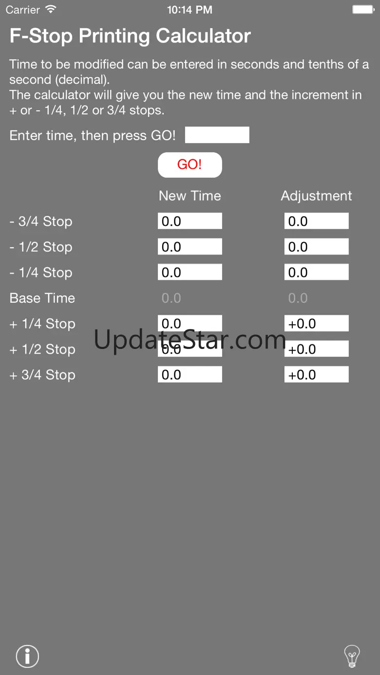 f-Stop Printing Calculator 2.0
