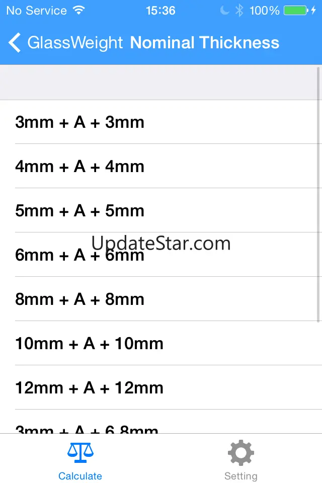GlassWeight - Glass Weight Calculator 1.2
