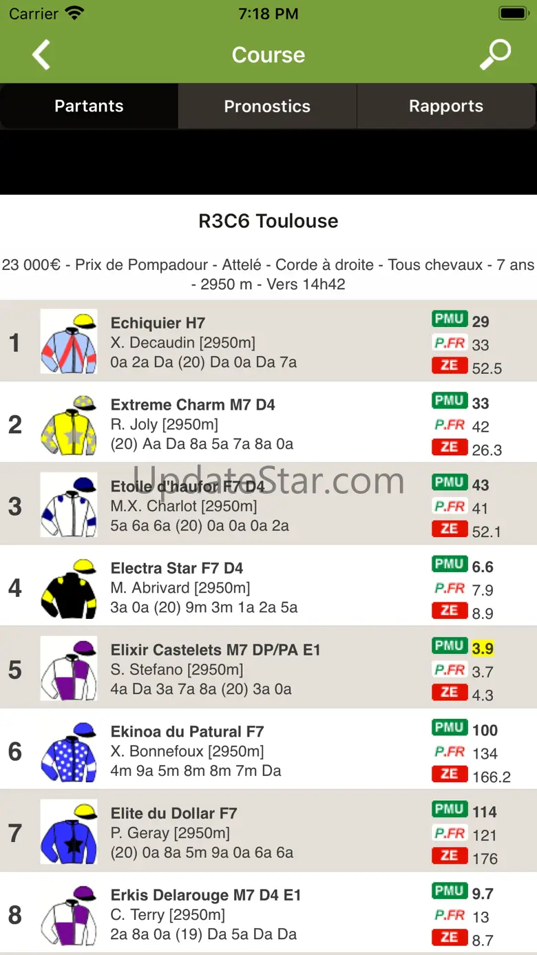 Zone-Turf : pronos et rapports 1.6.4