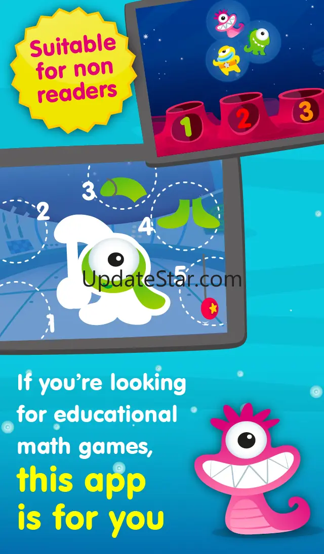 Aliens & Numbers - educational math games to simple learn counting, tracing & addition for kids and toddlers 1.3
