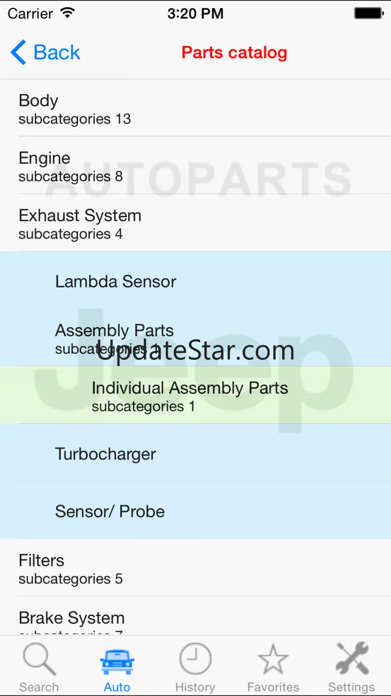 Autoparts for Jeep 3.1