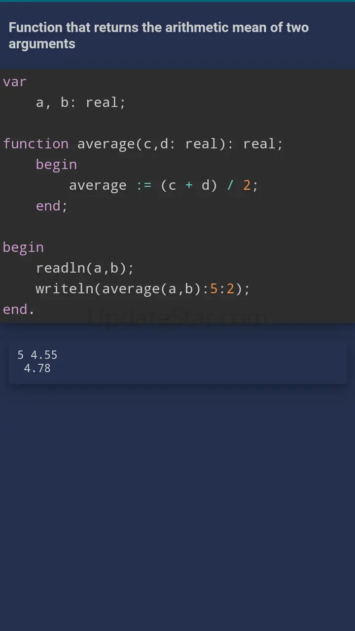 Pascal. Exercises 2.0
