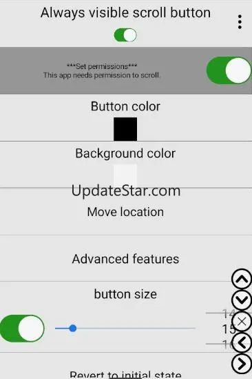 Always visible scroll button 1.90