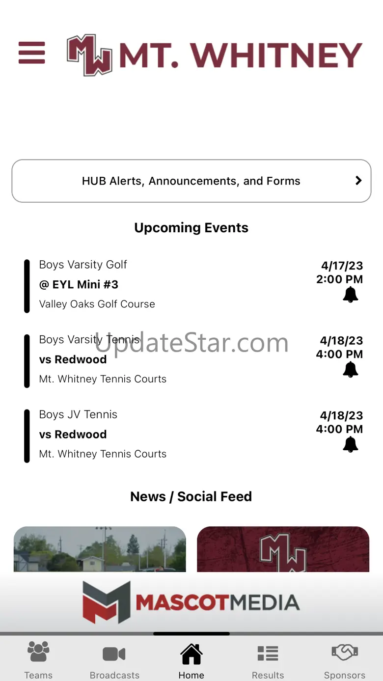 Mt. Whitney Pioneer Athletics 1.1.0