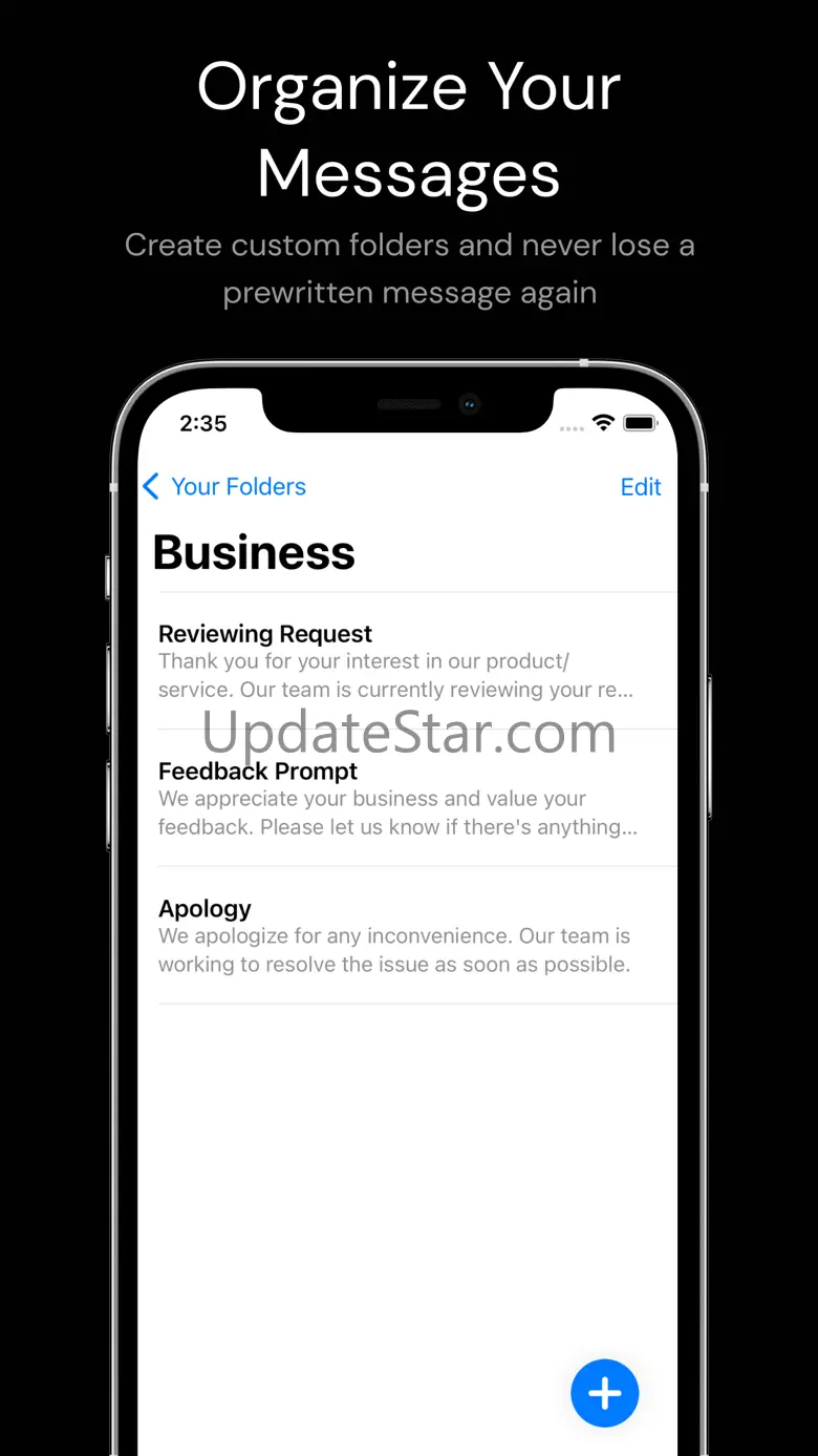 Fast Reply - Message Templates 1.0