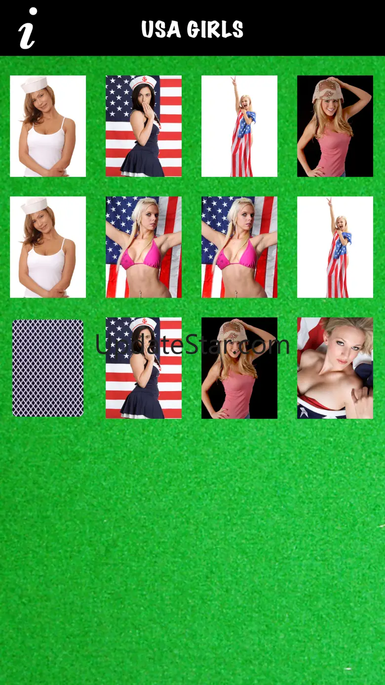 All American Girls Concentration Memory Game 3.1