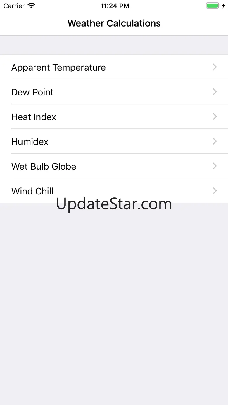 Weather Calculations 7.0.0