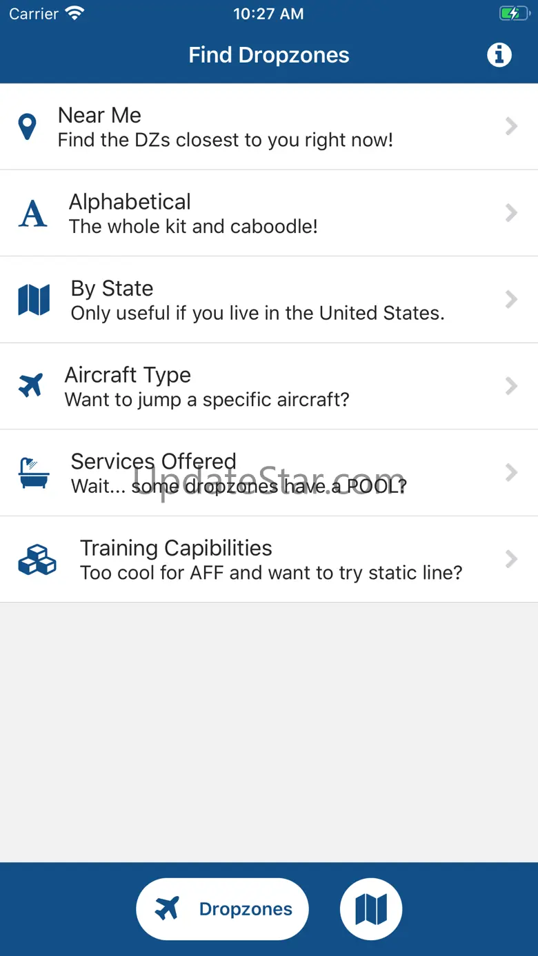 Dropzones-USPA Dropzone Finder 3.0.1
