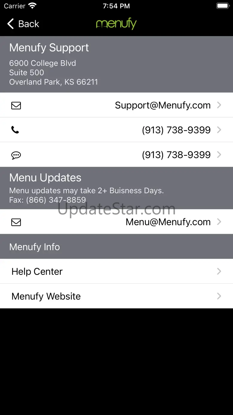 Menufy Business Manager 2.04