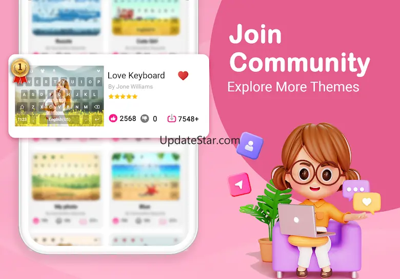 Love Keyboard - Neon Themes 5.0.1