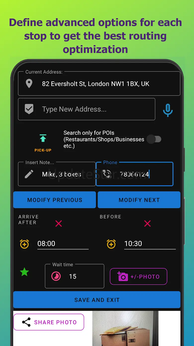Route Planner, Vision Map 2.32