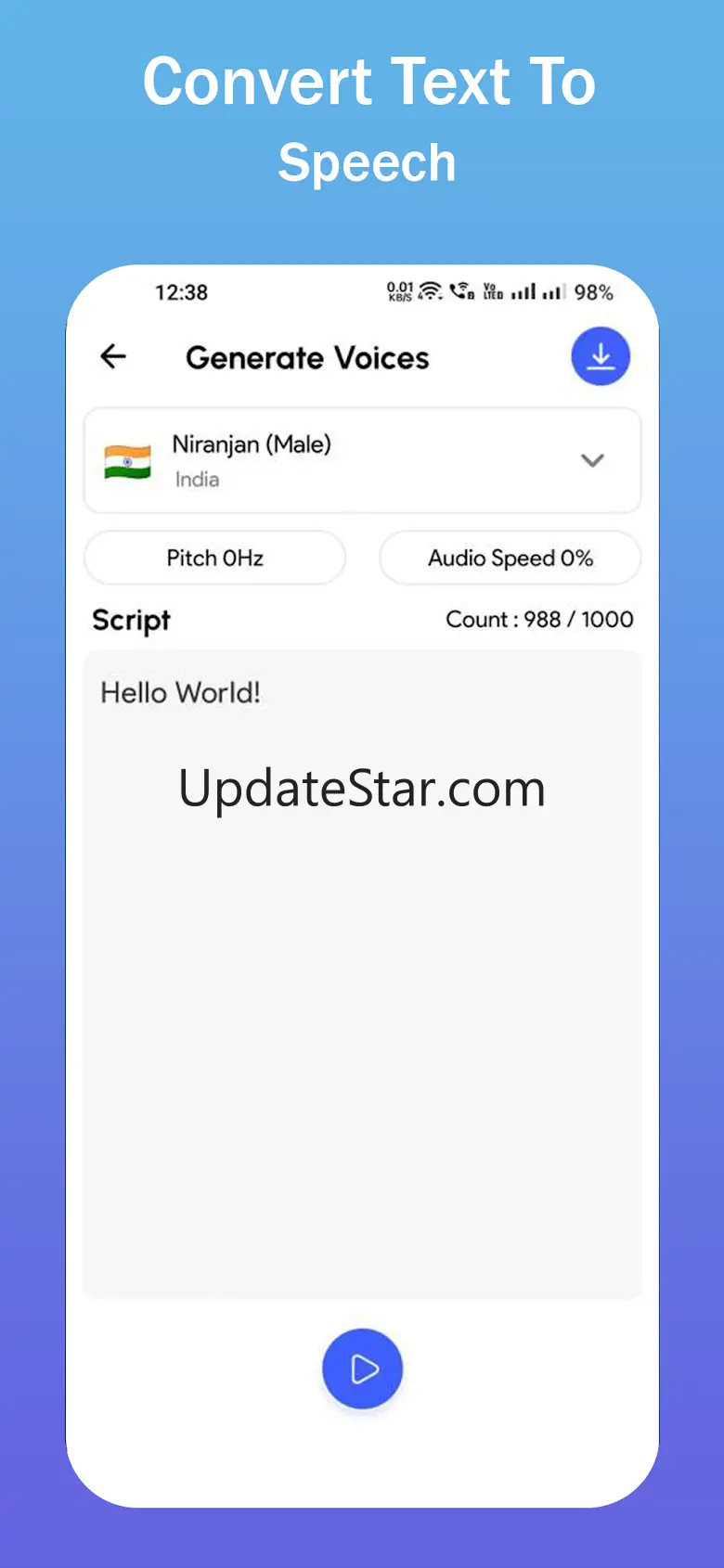 Text To Speech - AI Generator 1.0