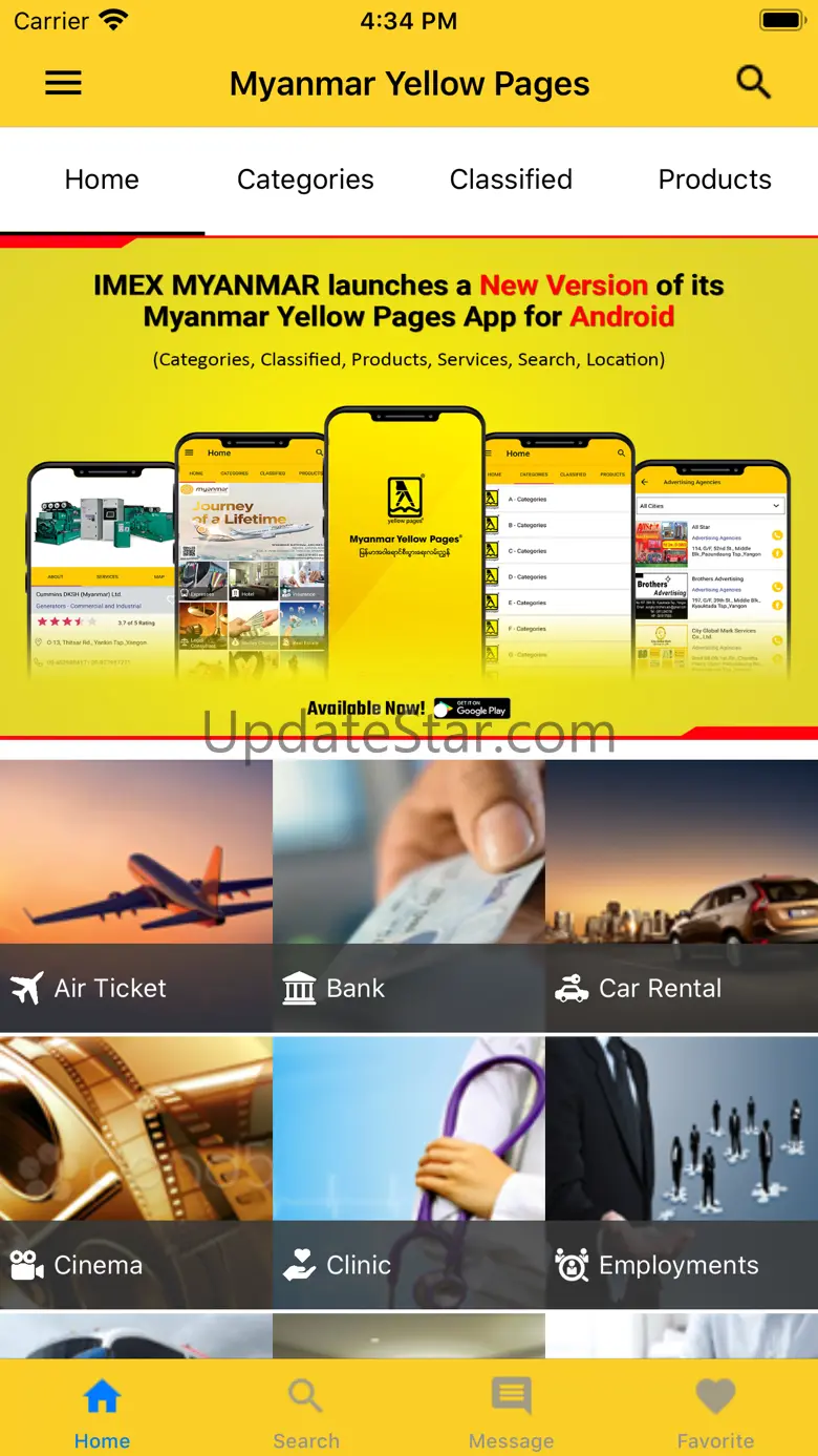 Imex Myanmar Yellow Pages Version 7.0