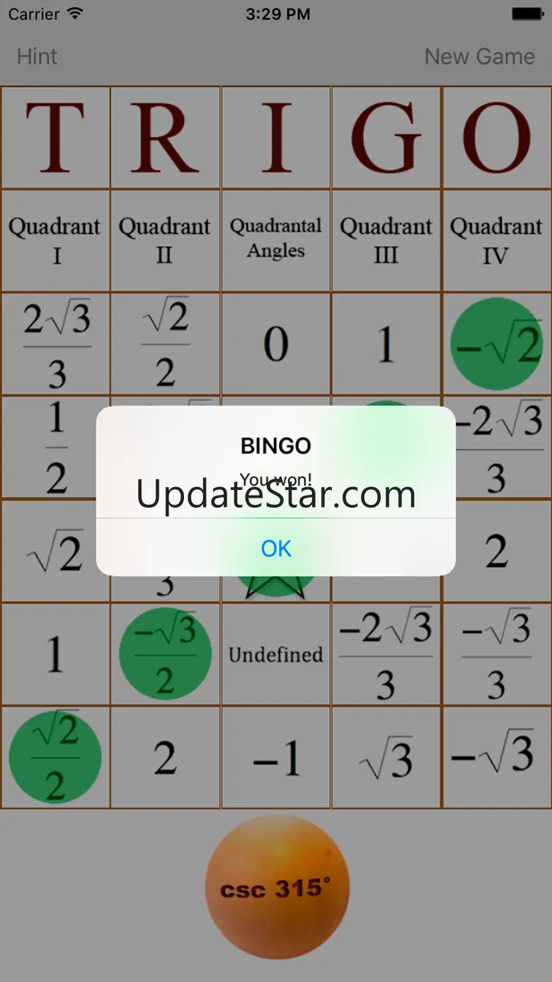 Trigo - Trig Bingo 1.0