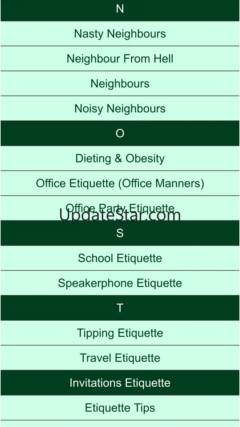 manner and etiquettes 1.3