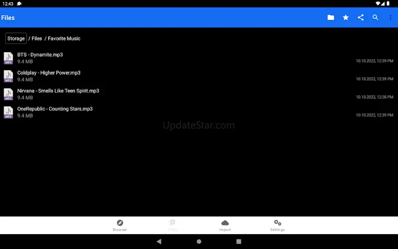 OfflineFiles DManager, Browser 1.2.8