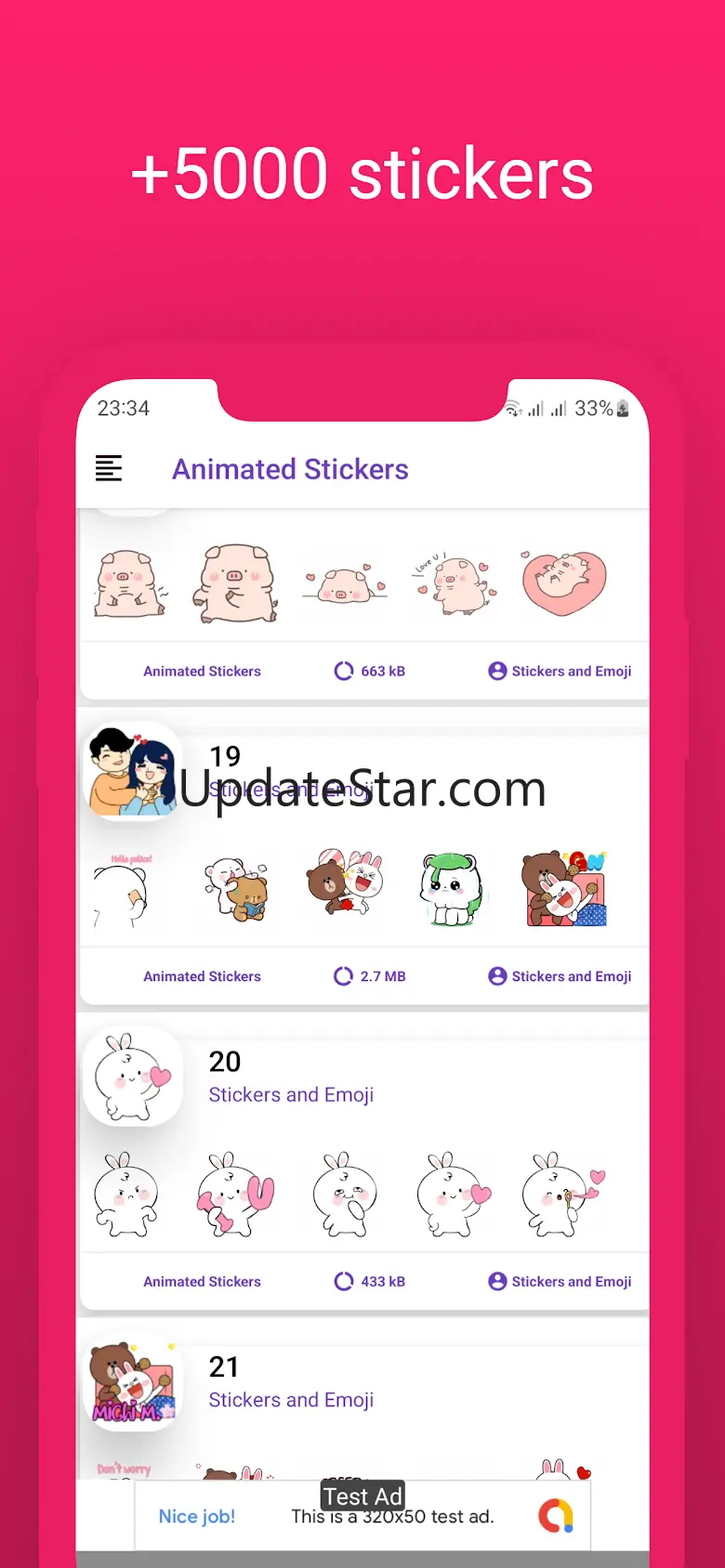 Animated Love Stickers version 1