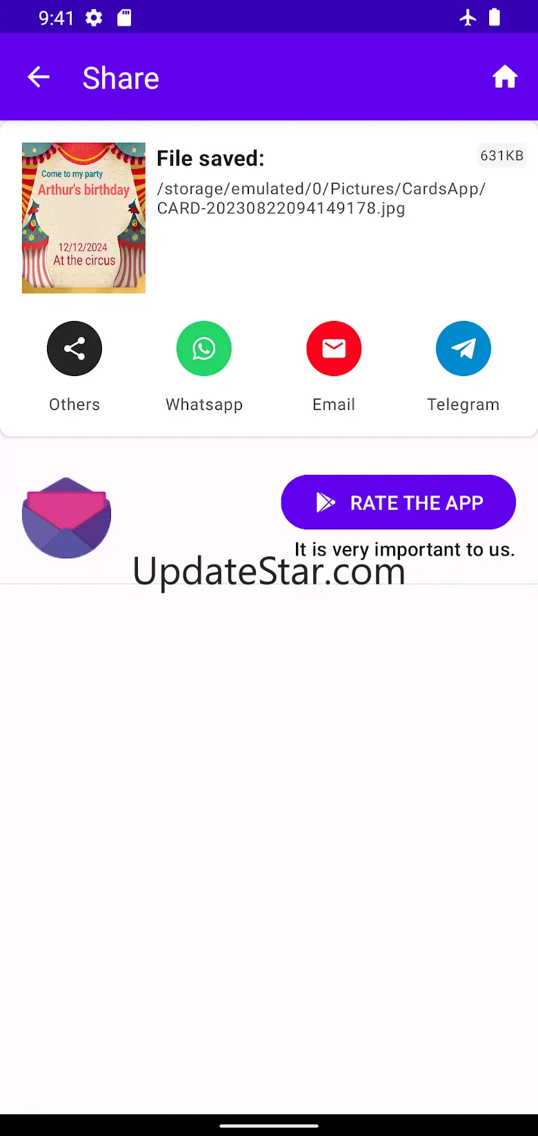 Create custom invitations 1.20