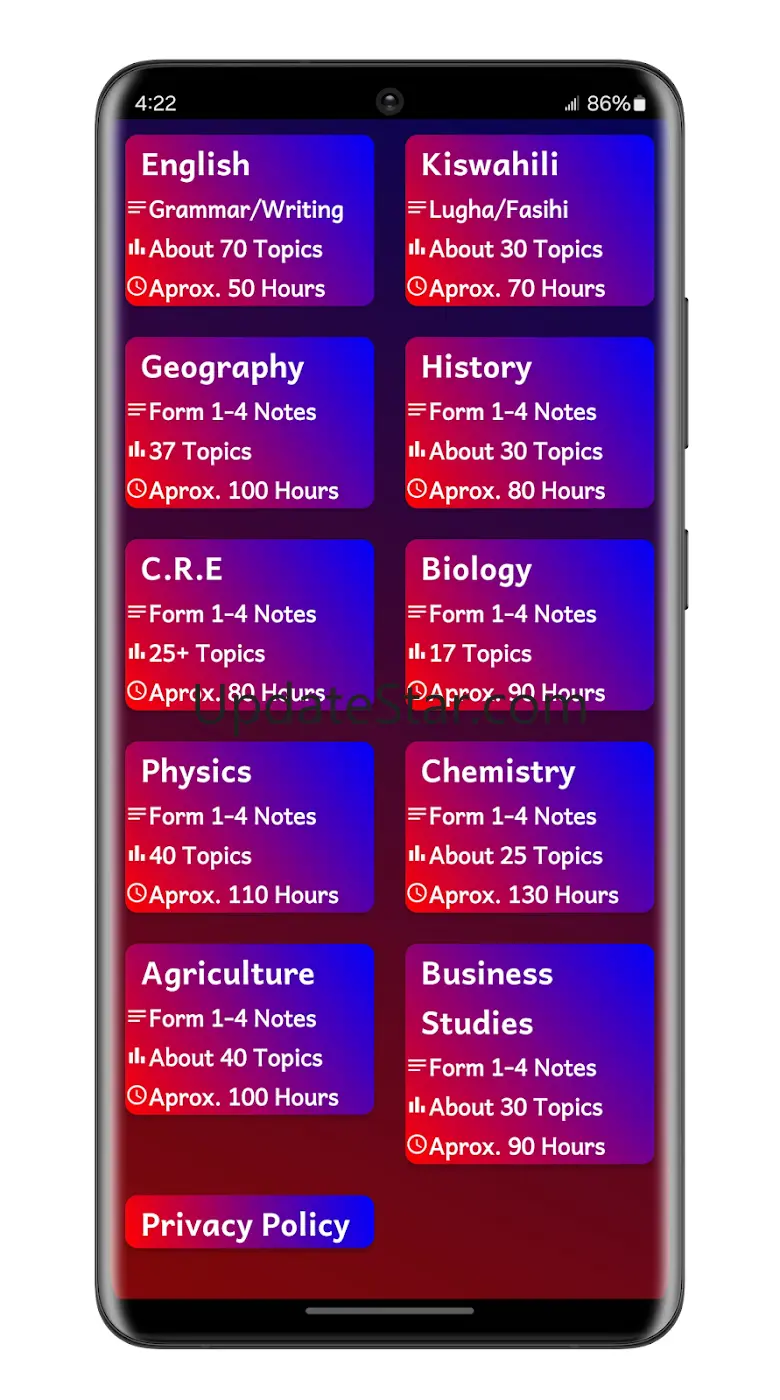 Kcse Revision App All Subjects 11.0