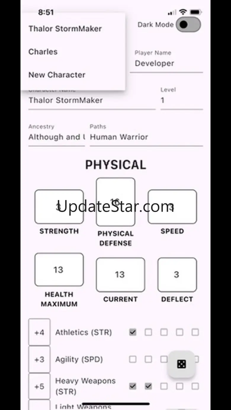 Cosmere RPG Character Sheets 1.0
