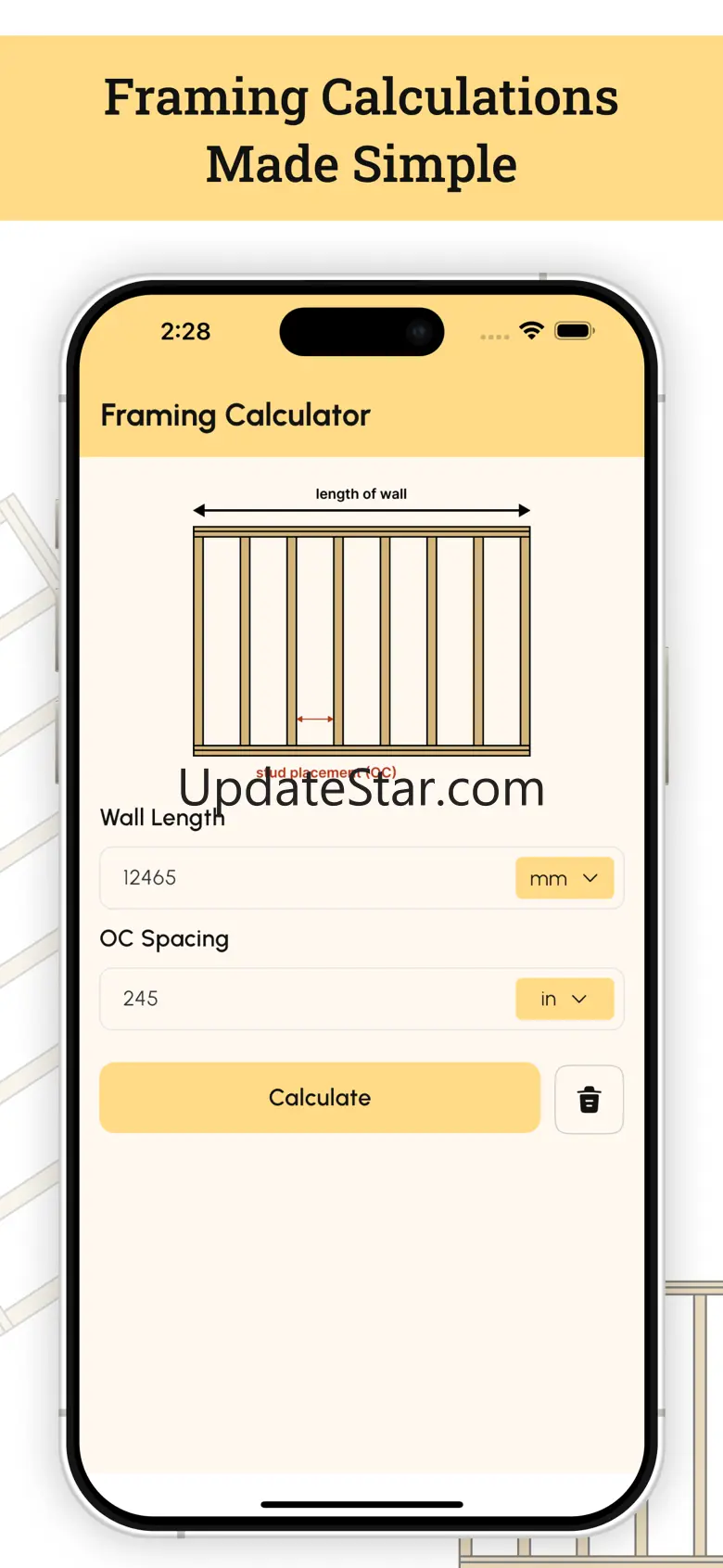 Framing Calculator
