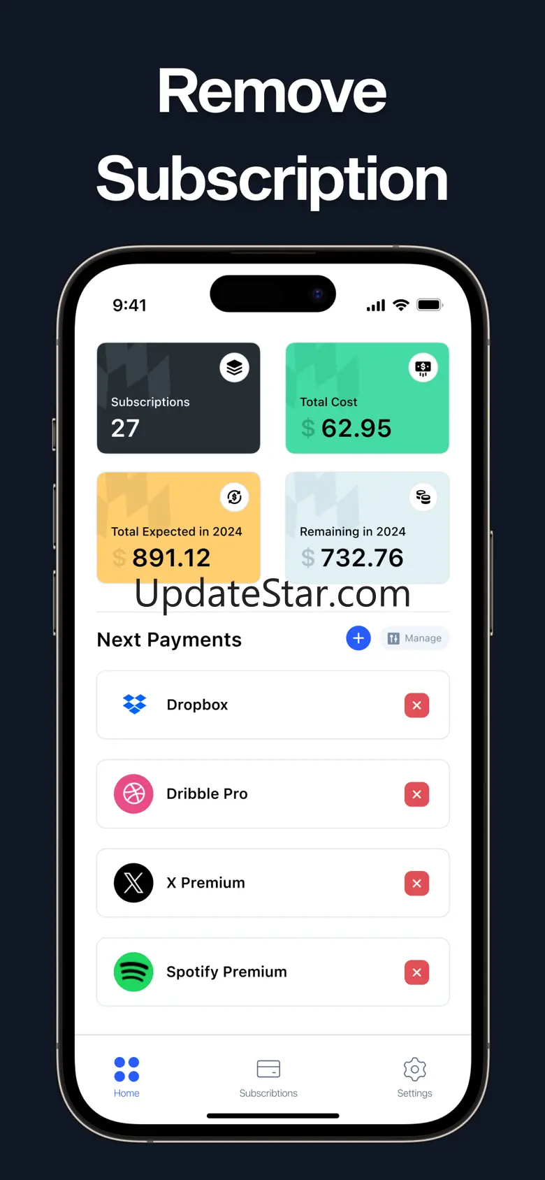 Cancel Subscriptions Manager 1.1