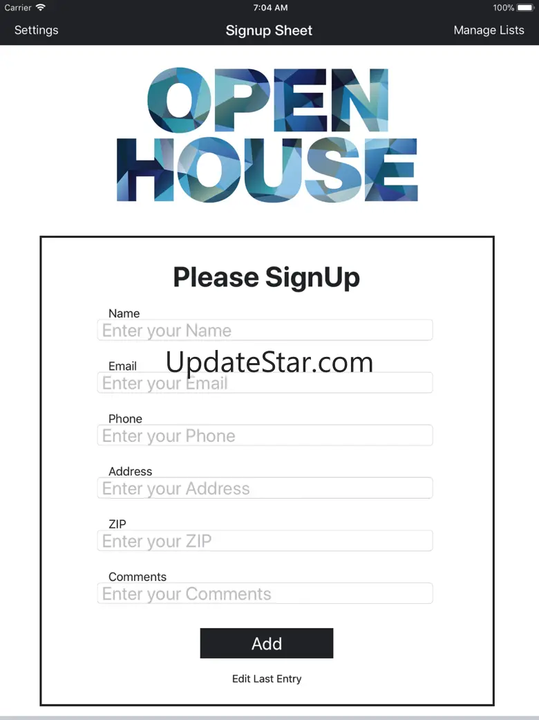 Sign-Up Sheet 1.9.5