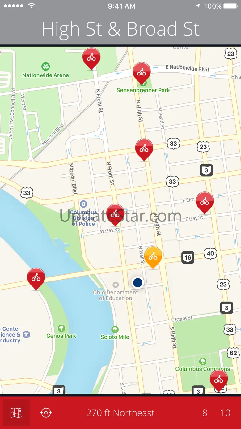 Columbus Bikes — A One-Tap CoGo Bike Share App 1.7