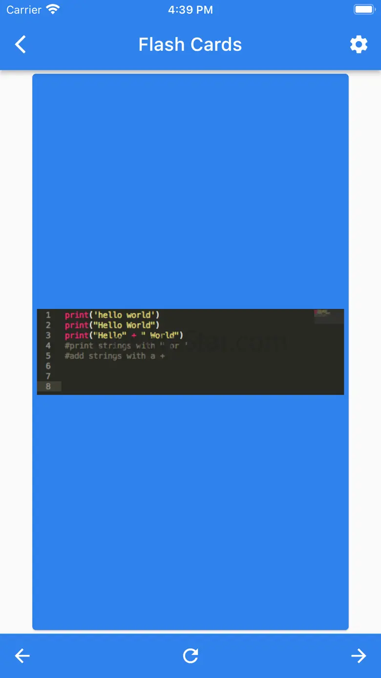 Python Tutorial and Flashcards 1.1