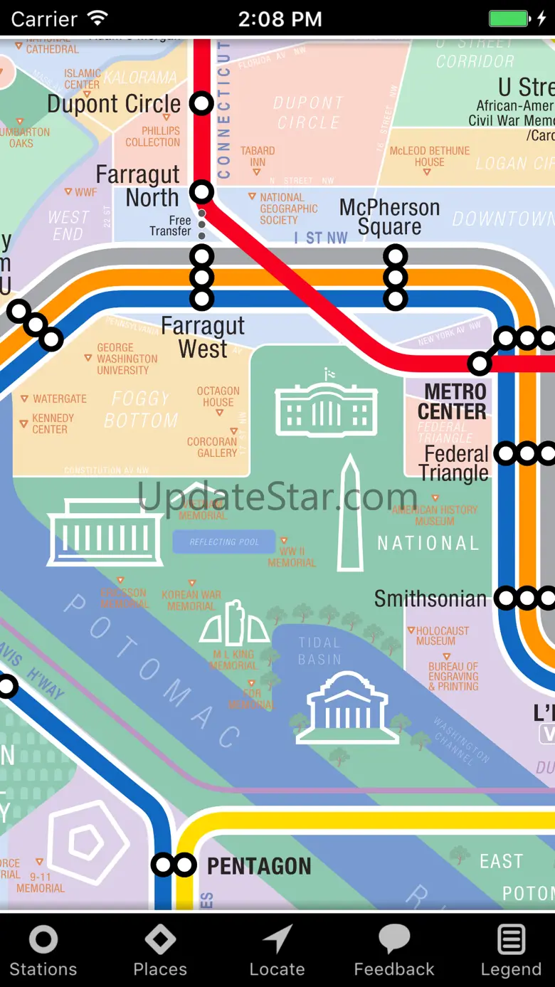 KickMap Washington DC Metro 1.6