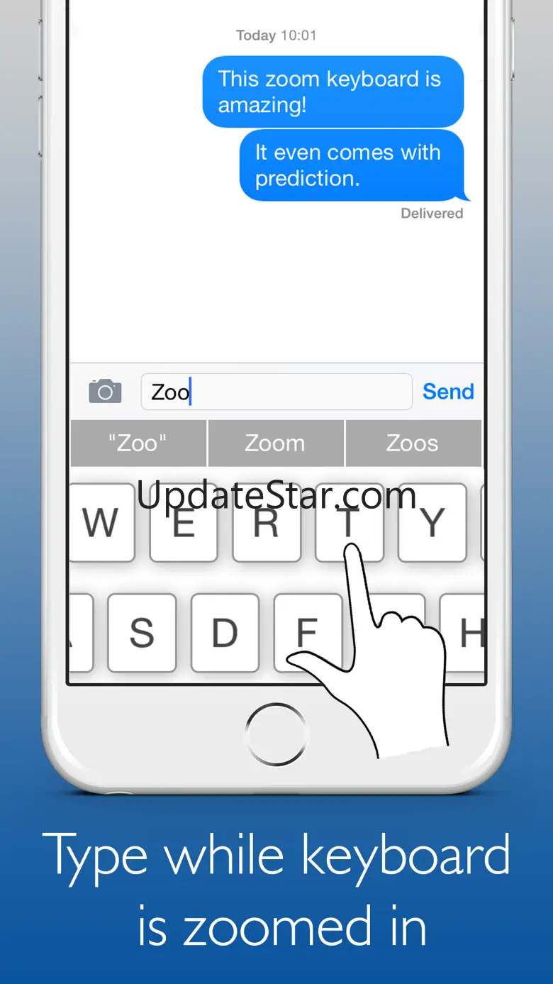 Zoom Keyboard – with Prediction: Custom Keyboard for iOS8 1.1